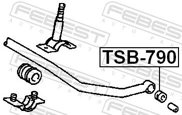 Febest Lagerung, Stabilisator Tsb-790 Vorderachse Für Toyota