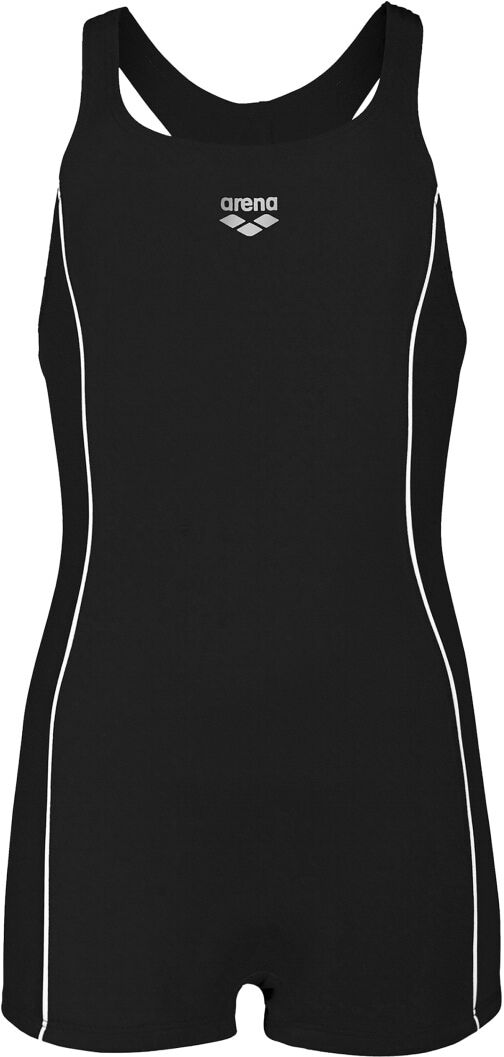 Badeanzug ARENA "G FINDING JR R", Mädchen, Gr. 152, N-Gr, schwarz, Polyester, unifarben, Badeanzüge Badeanzug, mit chlorresistentem Material, mit UV-Schutz UPF50+ schwarz 152, N-Gr