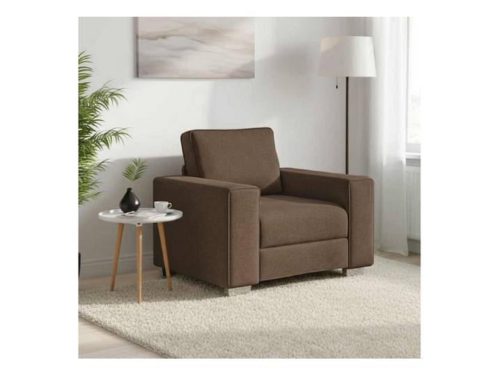 vidaXL Sofa, Sofa 59cm Braun Stoff