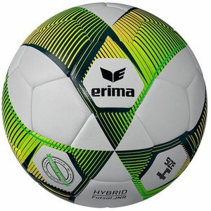 Erima Fußball Hybrid Futsal, 7192412, Größe 4, 310 Gramm, green/gelb, Futsalball
