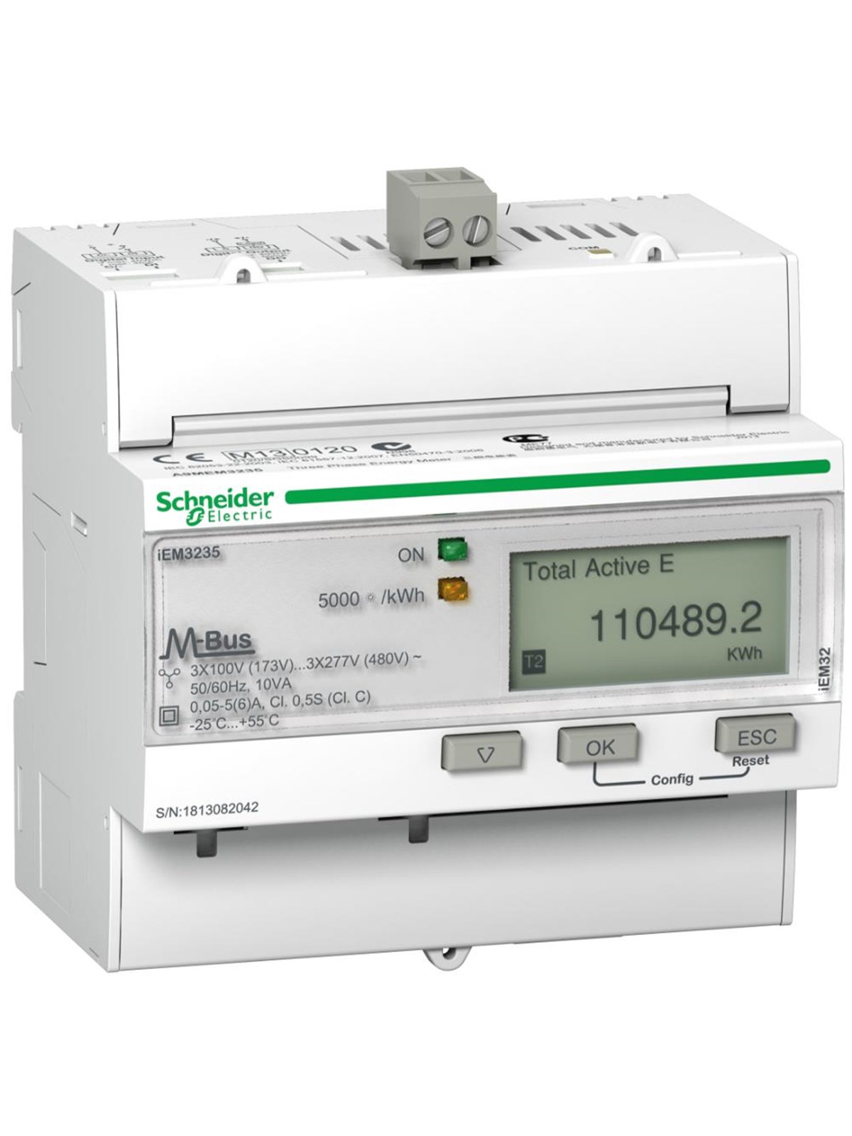 Schneider Electric Kwh meter 400v 3p+n ct mbus mid