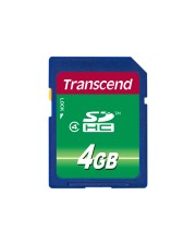Transcend Flash-Speicherkarte 4 GB Class 4 SDHC (TS4GSDHC4)