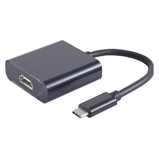 Shiverpeaks S-Conn 14-05005 USB C HDMI Type A (Standard) Schwarz Videokabel-Adapter (HDMI) (14-05005)