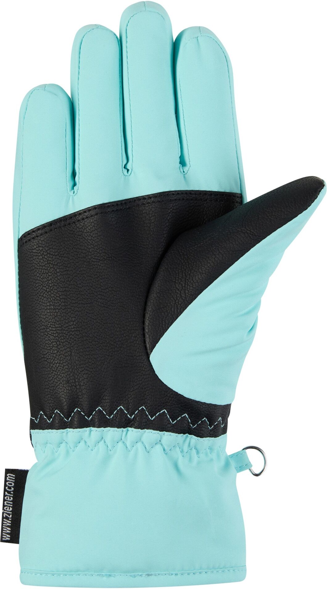 Skihandschuhe ZIENER "LAMONIA-Z PR glove junior", Kinder, Gr. 4,5, blau (radiant lagoon), Polyester, Handschuhe Skihandschuhe radiant lagoon 4,5