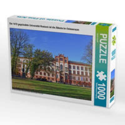 CALVENDO Puzzle Die 1419 gegründete Universität Rostock ist die Älteste im Ostseeraum | 1000 Teile Lege-Größe 64x48cm Foto-Puzzle für glückliche Stund