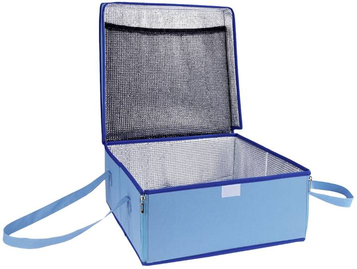 Kühltasche MAXIMEX BLAU , blau, B:38cm H:16cm T:38cm, Kühlboxen, Kühltasche, Transporttasche mit Isolierschicht, für Kuchen, Kalt- und Warmspeisen