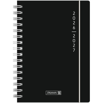 Schülerkalender 2026/2027 'Plain Black' | A5, Kunststoff