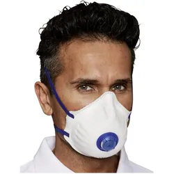 Ekastu Sekur, Atemschutzmaske, Feinstaubmaske mit Ventil FFP2 (FFP2 D, 12x)