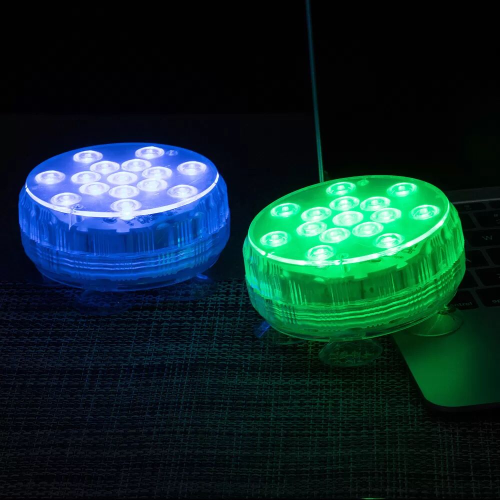 INF Wasserdichte RGB-LED-Poolleuchten im 4er-Pack mit Fernbedienung