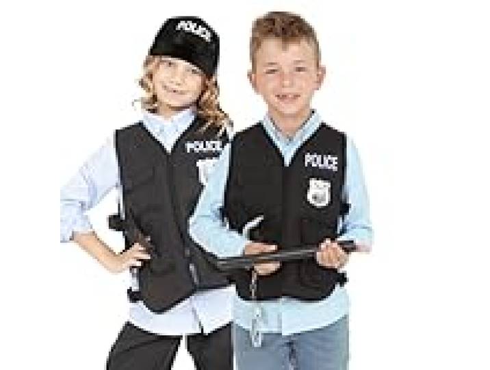 RUBIE'S Top luxe et accessoires pour enfant policier - 5-8 ans