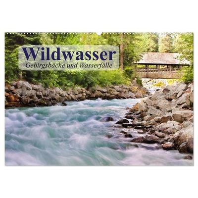 Wildwasser. Gebirgsbäche und Wasserfälle (Wandkalender 2026 DIN A2 quer), CALVENDO Monatskalender