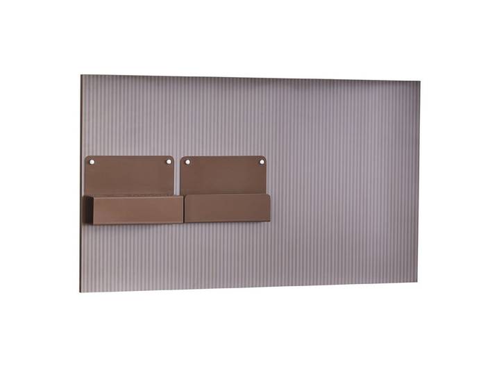 Möbel-Zeit Wandboard SHADOW– Modernes Riffel-Design in Beige/Creme – 120 x 68 cm