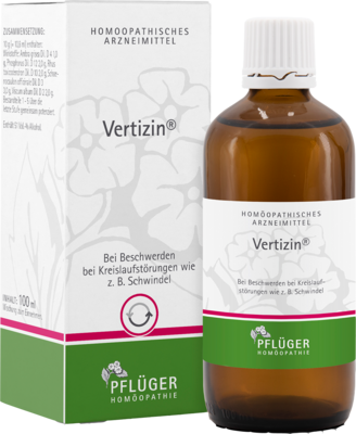 Homöopathisches Laboratorium Alexander Pflüger GmbH & Co. KG VERTIZIN Tropfen 100 ml 04632576