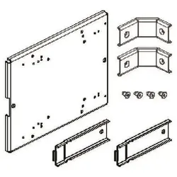 Cubic Montagesatz MIBA2223F, Einbautiefe von Montageplatte bis Türinnenseite 223mm (Gehäuse), Elektronikzubehör + Gehäuse