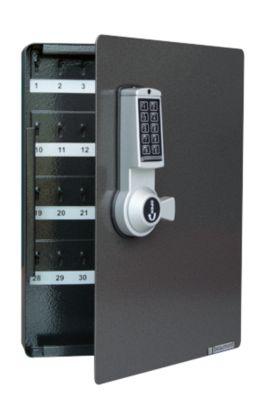 Schlüsselschrank, Elektronikschloss, 46 Haken, anthrazit