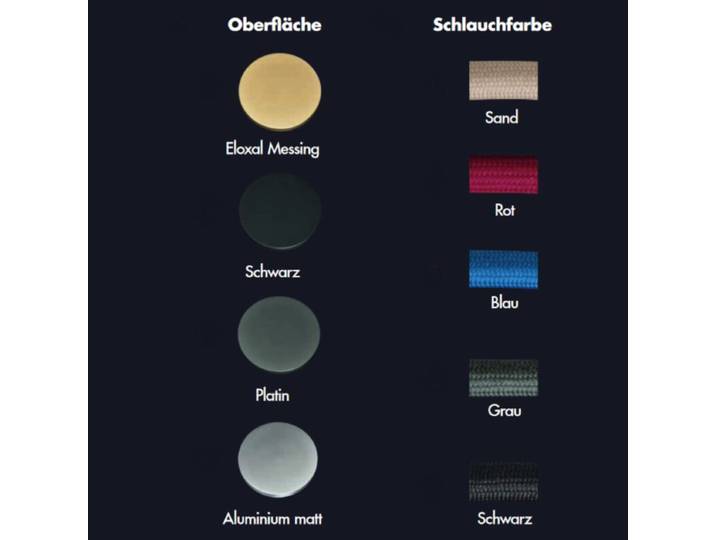 Holtkötter Wandleuchte Flex W, Flexschlauch, Leselampe, Drehdim