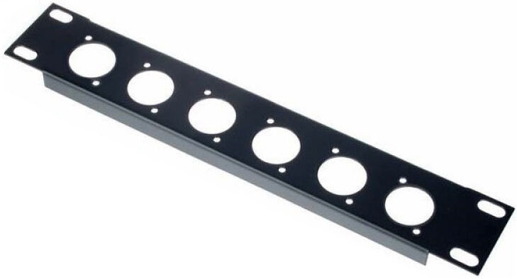 Flyht Pro Rack Panel 6XLR 1U 9,5" nero