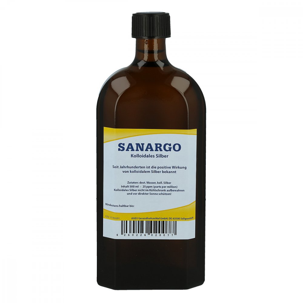 AGEV Gesundheitsmittel GmbH Sanargo kolloidales Silber Flaschen 10186684