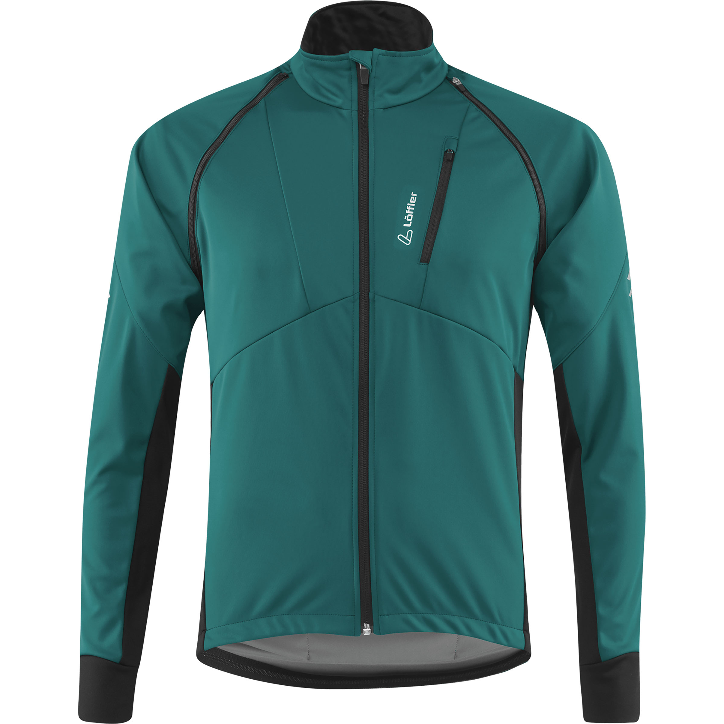 Löffler San Remo Ab Light Zip-Off Herren Softshelljacke smeraldo Größe S Gravel | Rennrad Wasserabweisend Wasserabweisend