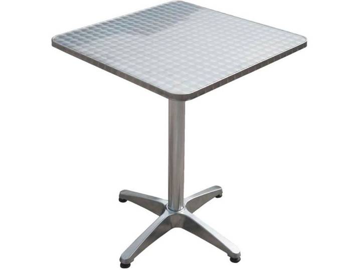 Table de bistrot en aluminium - carrée - H 70 cm