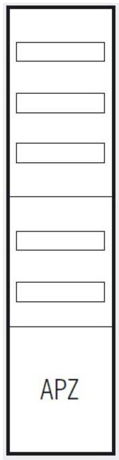 ABN Champ de distribution 1V 1APZ 250x300mm VA17 (VA17)