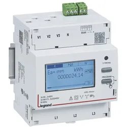 Legrand 412041 Energiezähler EMDX3, 3-ph., Anschl.über Stromwandler x/5, RS485, 4TE