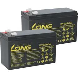 2x Kung Long WP1236W High-Rate AGM Akkus 12V 9Ah – passend für Eaton 5P 1150i