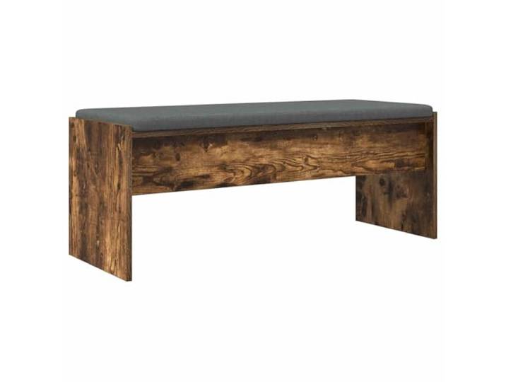 GKHPYURE Sitzbank für den Eingangsbereich mit Kissen Eiche Smoke 103 x 38 x Holztechnik, abnehmbares Rutschkissen, quadratische Beine, Sitzbereich 100 x 38 cm, minimalistisches Design
