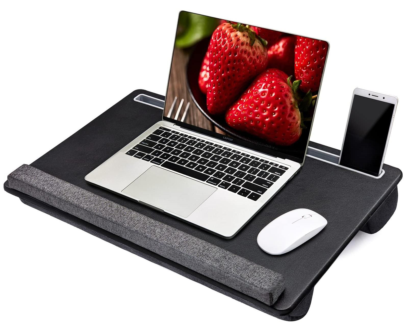 Merkloos Laptop Bureau met Volledige Muismat en Polssteun voor 27 Inch Laptops