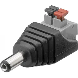 Terminalblock 2-pin > DC-Stecker (5,50 x 2,10 mm) - push-down Klemmbefestigung