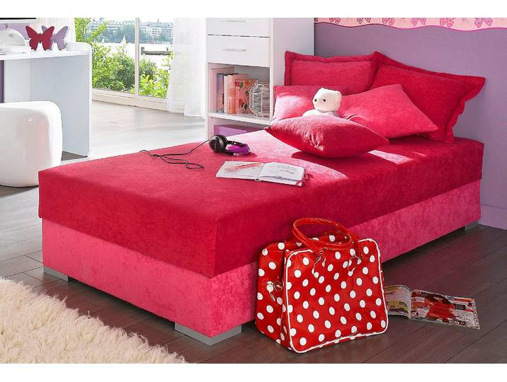 Stapelliege HAPO, pink, Liegefläche B/L: 120cm x 200cm, kein Härtegrad, Daybetten, Stapelliege