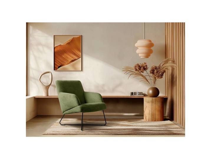 Livetastic Sessel, Grün, Metall, 67x87x74 cm, Made in EU, Stoffauswahl, Wohnzimmer, Sessel, Sonstige Sessel