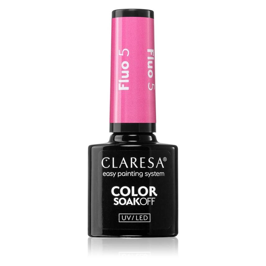 Claresa Fluo UV Nagellack 5ml (Rosa, Farblack, UV-Gel Lack) (44150433)