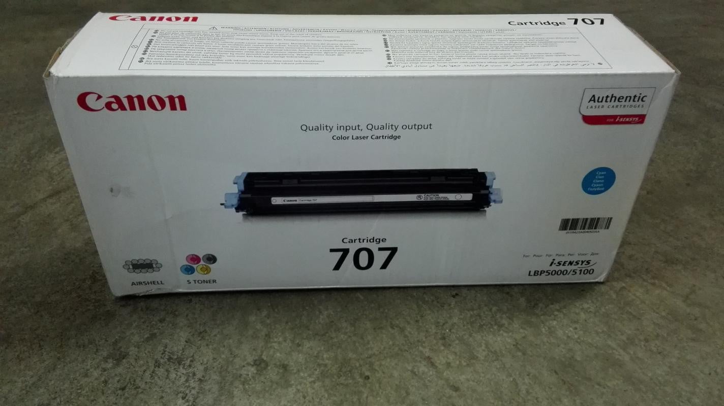 Canon 707 laser tonercartridge, blauw, 2000 stuks