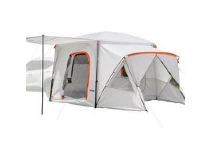 VEVOR Tente Arrière SUV, Tente de Camping pour Voiture 396,4x305 cm Capacité 5-9 Personnes, pour Randonnée Voyage en Plein Air, Auvent de Hayon Imperméable PU2000 mm, avec Fenêtres Ventilées