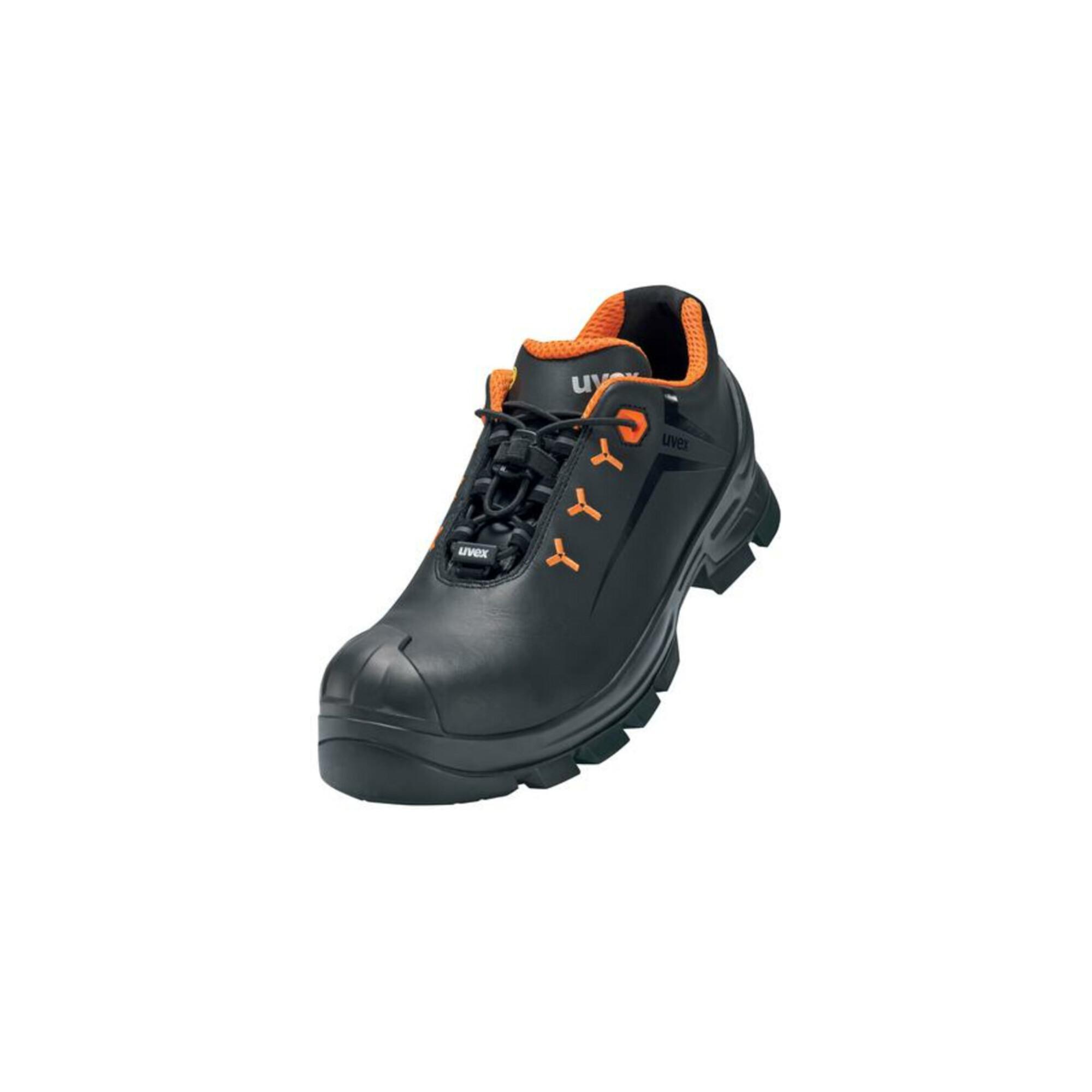 Uvex S3 HI HRO SRC uvex 2 VIBRAM Sicherheitshalbschuhe aus Leder, uvex xenova Kunststoffkappe, Weite 14, Größe 41: Hochwertiger Sicherheitsschuh aus Leder mit Kunststoffkappe und VIBRAM Sohle für hohe Hitzebeständigkeit und Rutschfestigkeit. S3 HI HRO SRC Schutzklasse. Weite 14. Größe 41., 6522441)