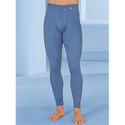 Lange Unterhose KUMPF, Herren, Gr. 9, 1 Stk., blau (stahlblau), 100% Baumwolle, Unterhosen Lange Unterhose