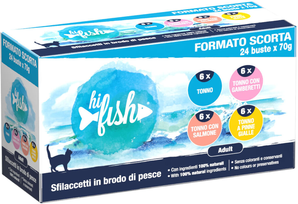 Hi Fish Cat Adult Busta Multipack 24x70G 24X70G
