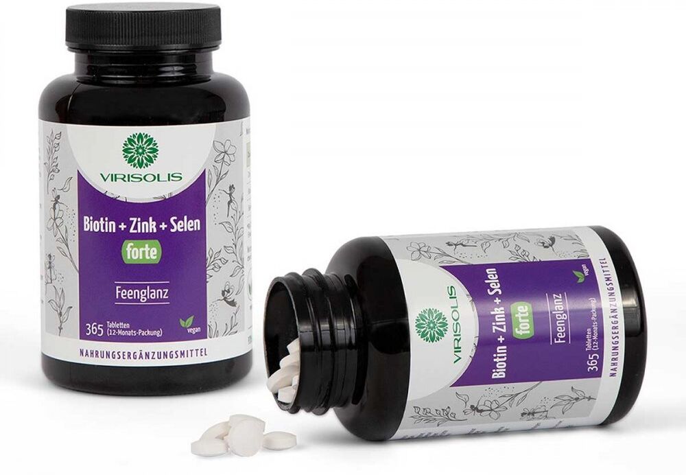 Virisolis Biotin-Zink-Selen Forte 12-mon.vegan Tab 365stk