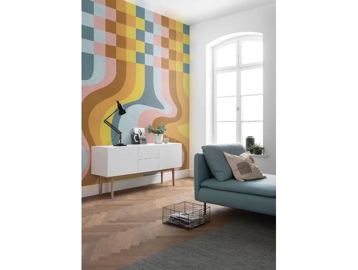 Fototapete KOMAR Komar Vlies Fototapete - Colored Honey - Grösse 200 x 250 cm , lila (modern), L:2,5m, Vlies, Tapeten, Fototapete