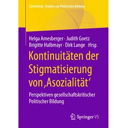 Kontinuitäten der Stigmatisierung von,Asozialität', Fachbücher von Dirk Lange, Judith Goetz, Helga Amesberger, Brigitte Halbmayr