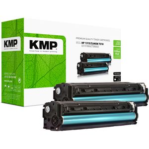 KMP kompatibel für HP CF210X 131X Doppelpack 2 x 2400 Seiten schwarz  H-T171D, 2 Stück