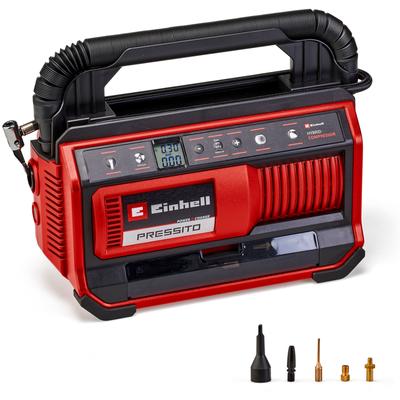 Kompressor EINHELL "PRESSITO 18/25 Hybrid", rot (ohne farbbezeichnung), B:15,9cm H:27,2cm L:35,1cm, Kompressoren, ohne Akku und Ladegerät