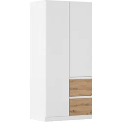 Drehtürenschrank COSTA ca.91x197x54cm Weiß