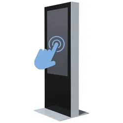 Digitale Infostele Doppelseitig Mit 55" Samsung-Bildschirm und Touch-Folie