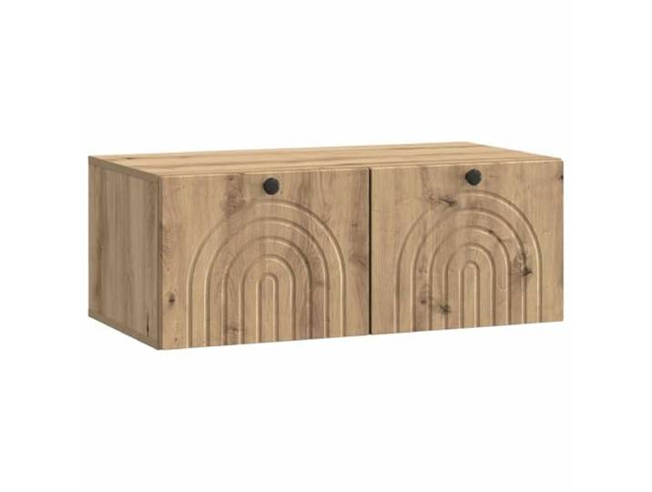 Makastle Wandmontierter TV Schrank Artisan-Eiche 78,5x41x30cm