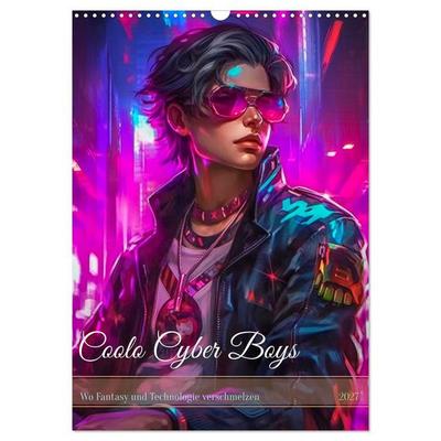 Coole Cyber Boys (Wandkalender 2027 DIN A3 hoch), CALVENDO Monatskalender