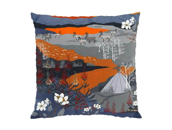 Arvidssons Textil Taie Fjällvandring 47x47 cm Orange