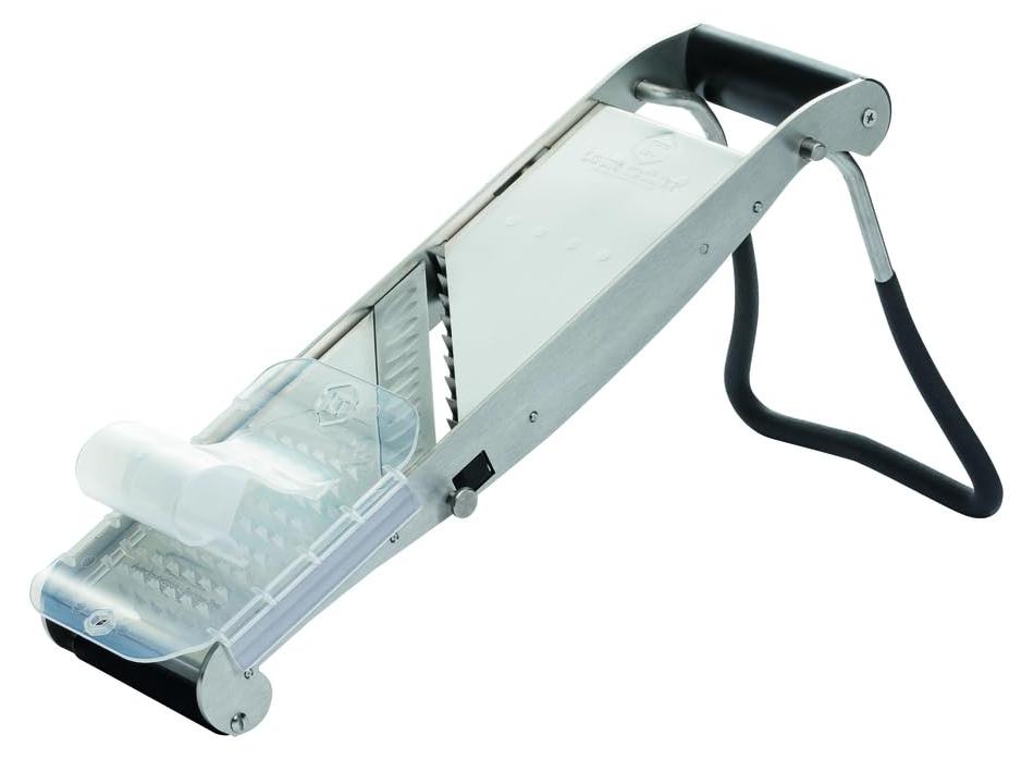 Gemüsehobel Compact-PRO, Edelstahl, 2 Julienne-Einsätze, 0,5-10 mm