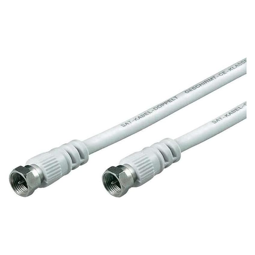 Goobay F-Norm-Verbindungskabel (80 dB) (ACF-152/WS)